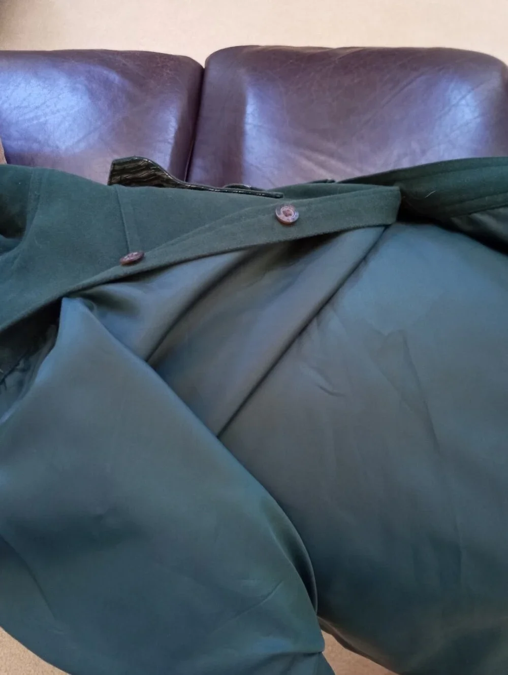 Levi's vintage 1990s thick cotton shirt jacket in deep green